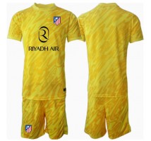 Atletico Madrid Bramkarskie Koszulka Trzecia dzieci 2024-25 Krótki Rękaw (+ krótkie spodenki)